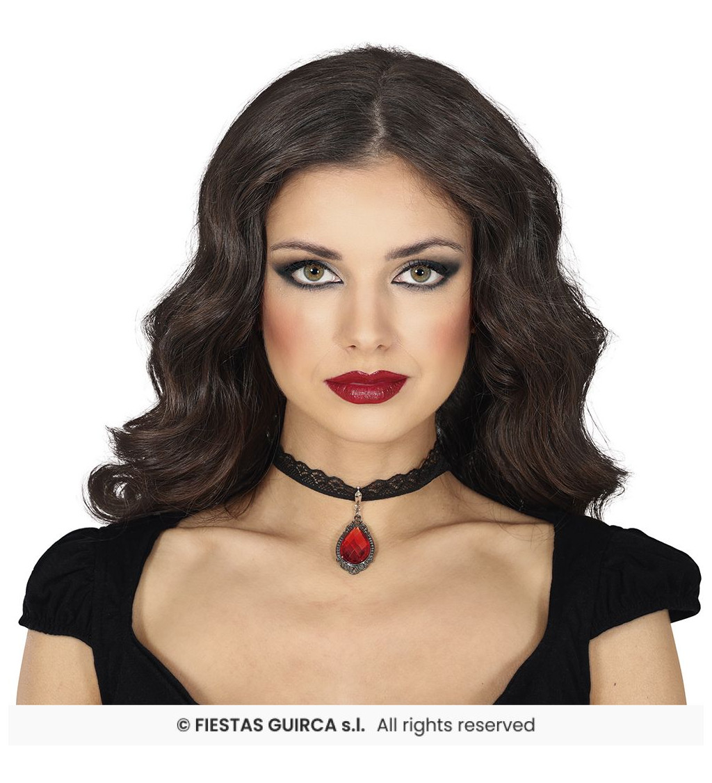 Choker náhrdelník - rubín