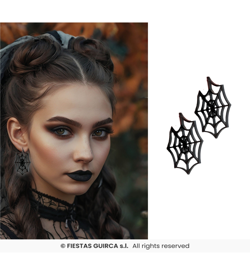 Náušnice - pavučiny