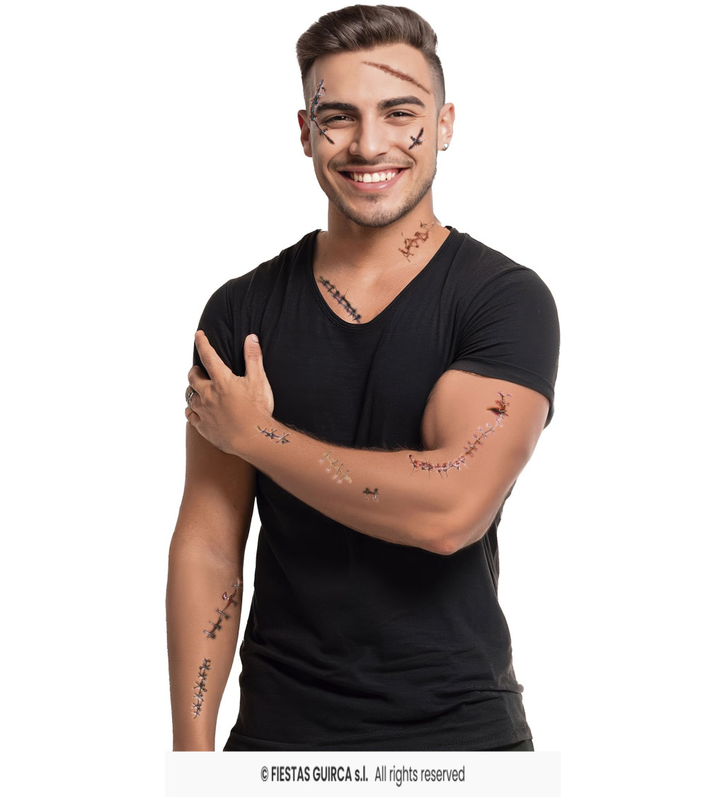 Sada tetovaček - jizvy