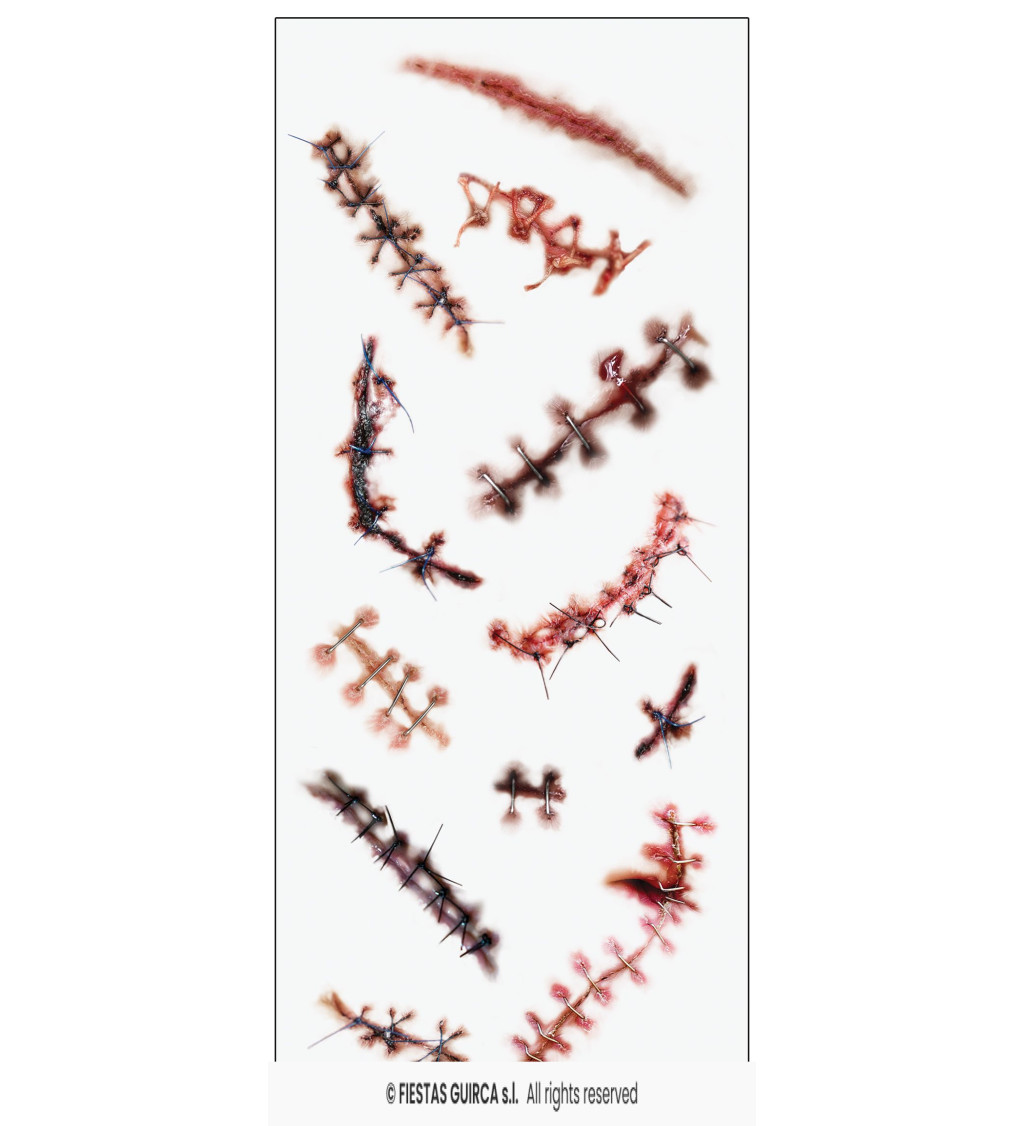 Sada tetovaček - jizvy