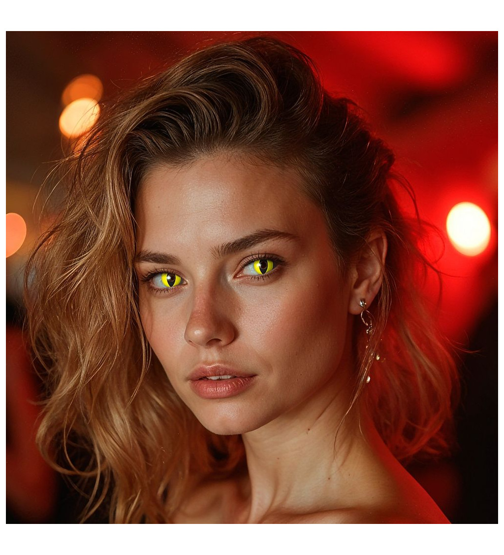 Kontaktní čočky Glowing Wildcat – jednodenní