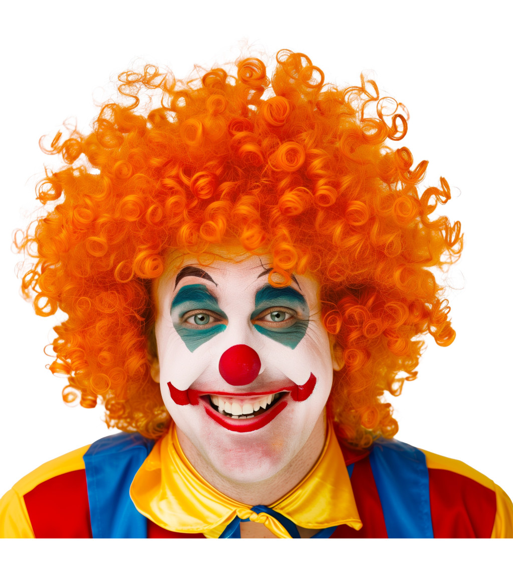 Paruka afro, oranžová