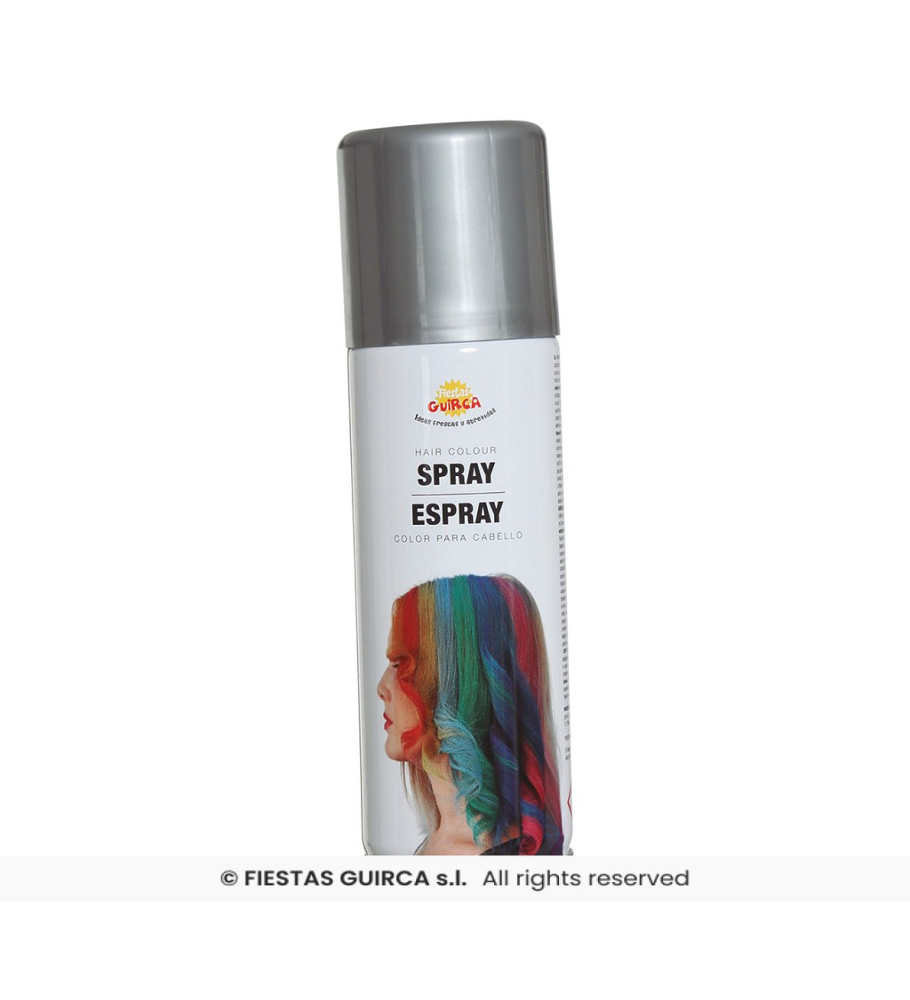 Stříbrný vlasový sprej