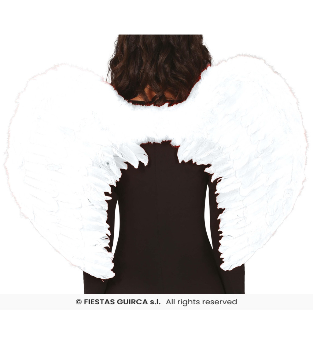 Střední bílá andělská křídla