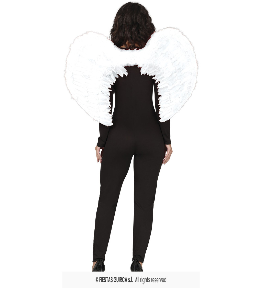 Střední bílá andělská křídla