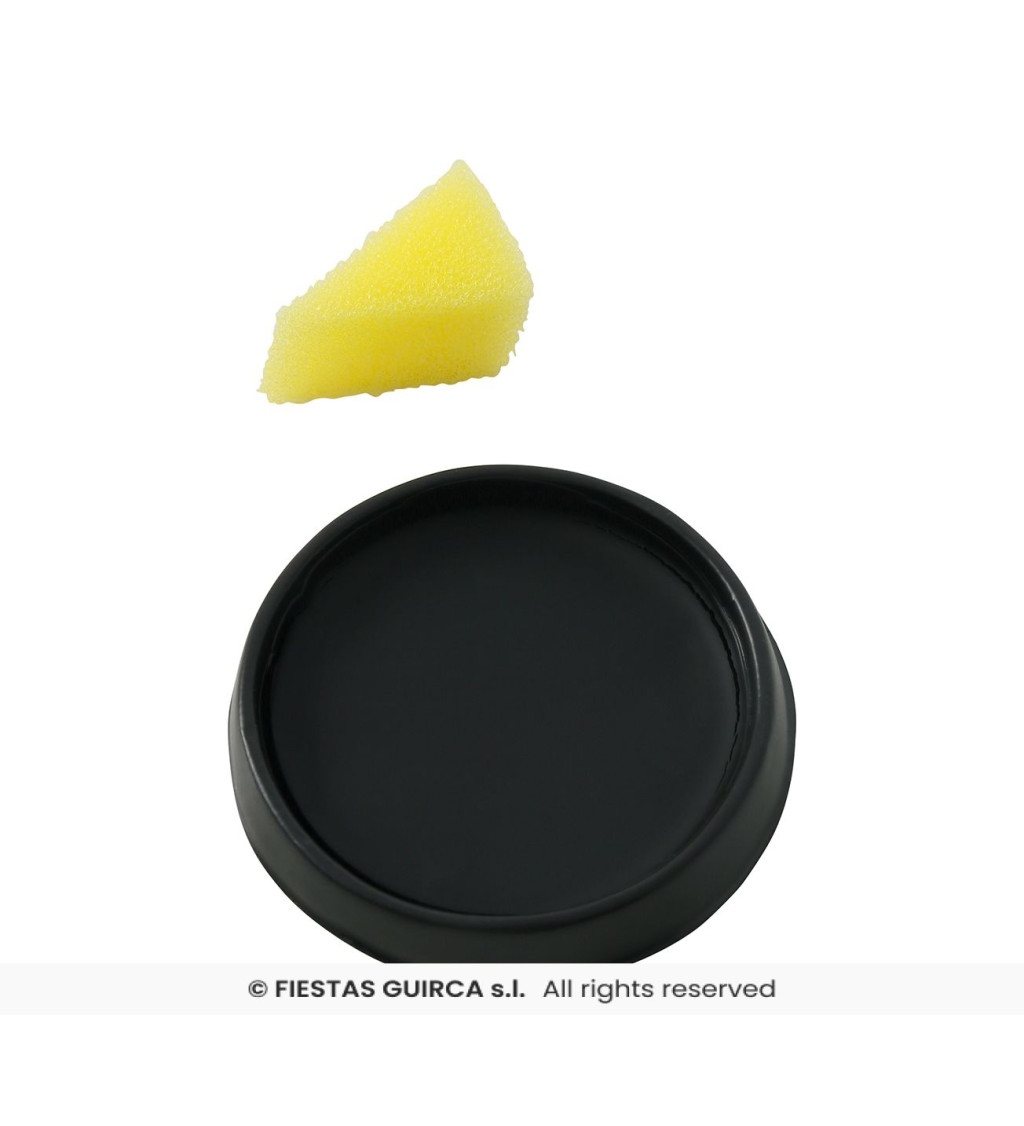 Černý make-up s houbičkou