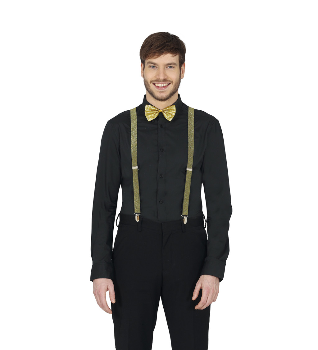 Retro kšandy ve zlaté barvě