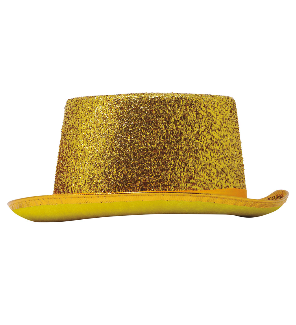 Stylový zlatý cylindr na párty