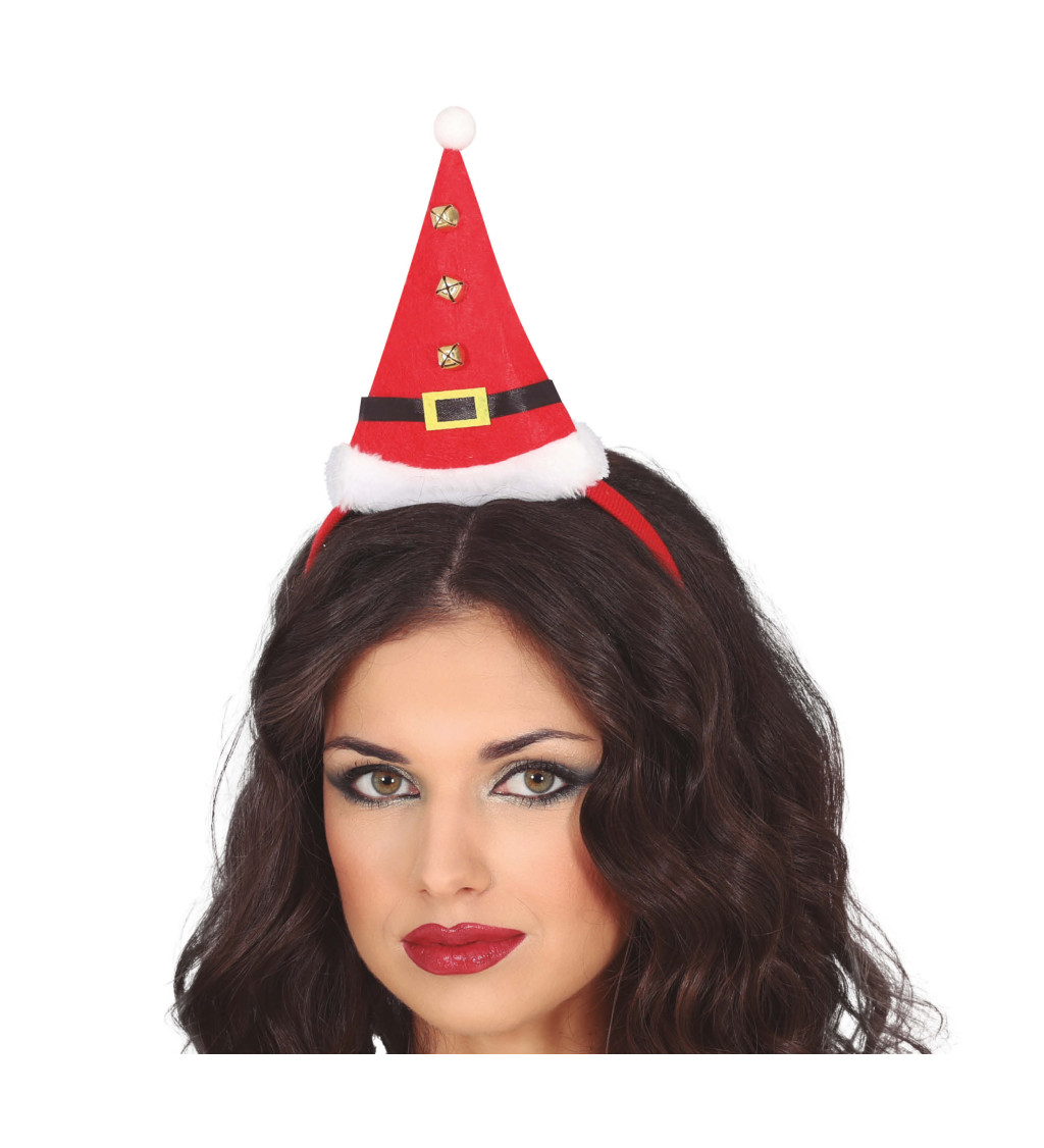 Vánoční čelenka Santa