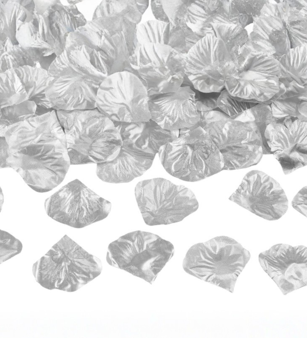 Okvětní lístky stříbrné