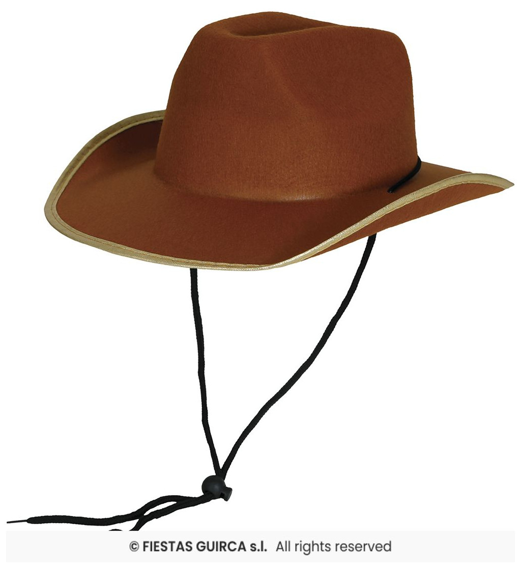 Klobouk kovboj – hnědý