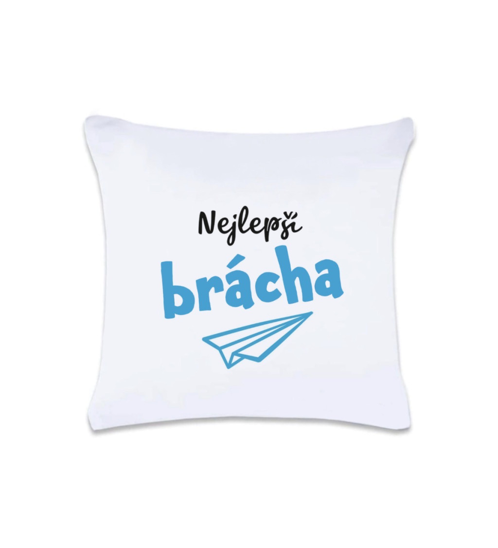 Polštář s potiskem - Nejlepší brácha, 40x40 cm
