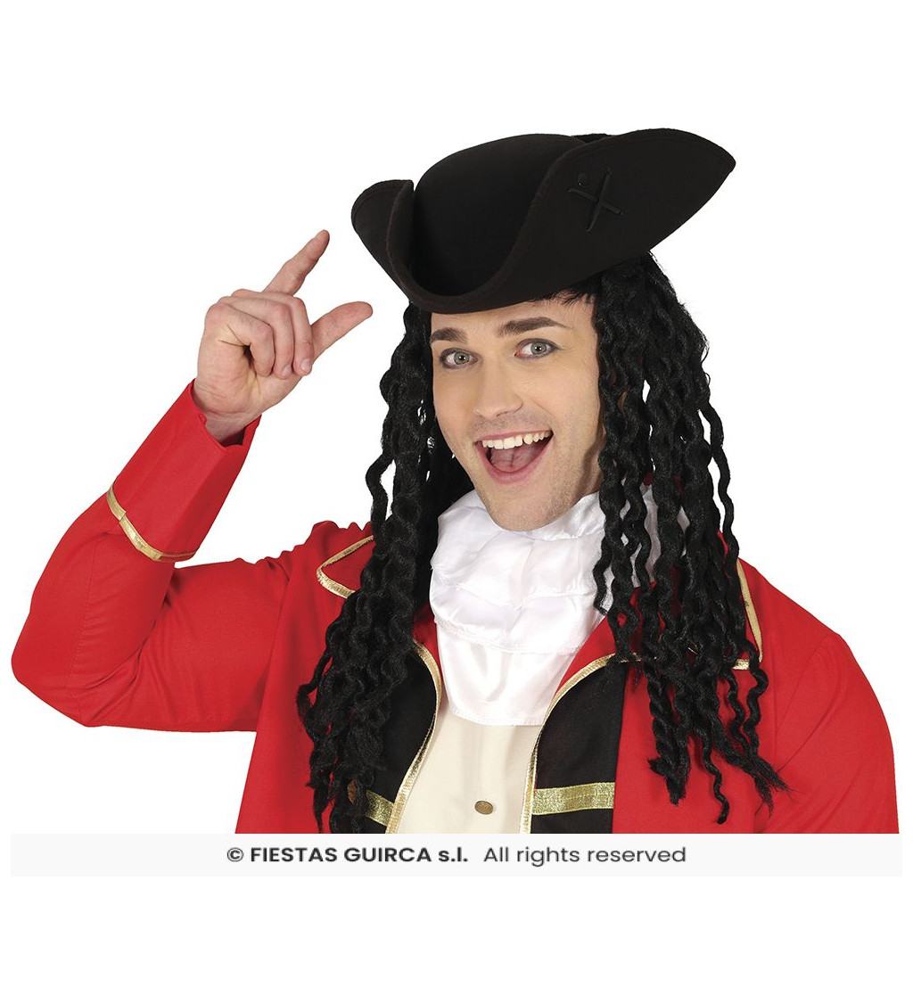 Pirátský klobouk – černý klasický