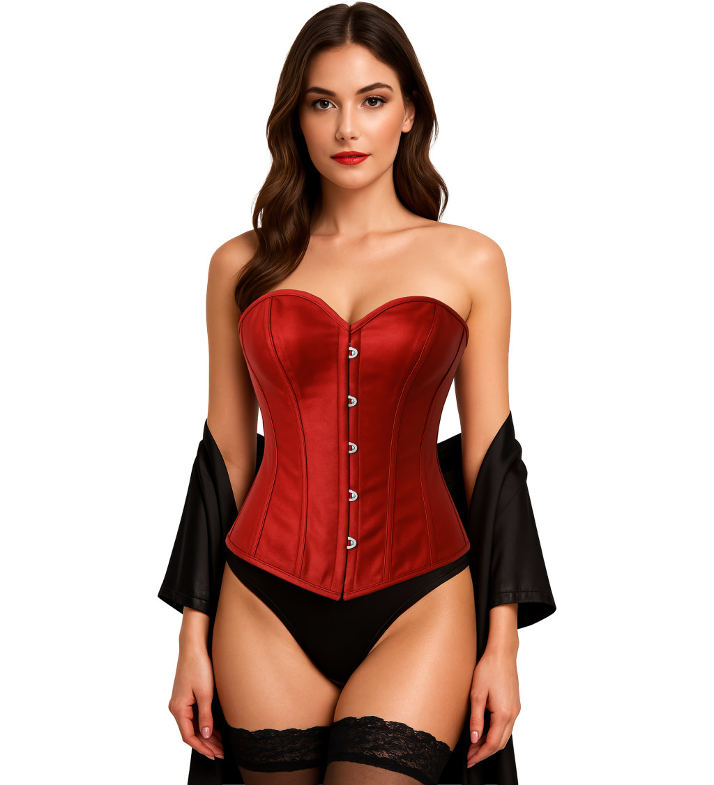 Korzet červené barvy