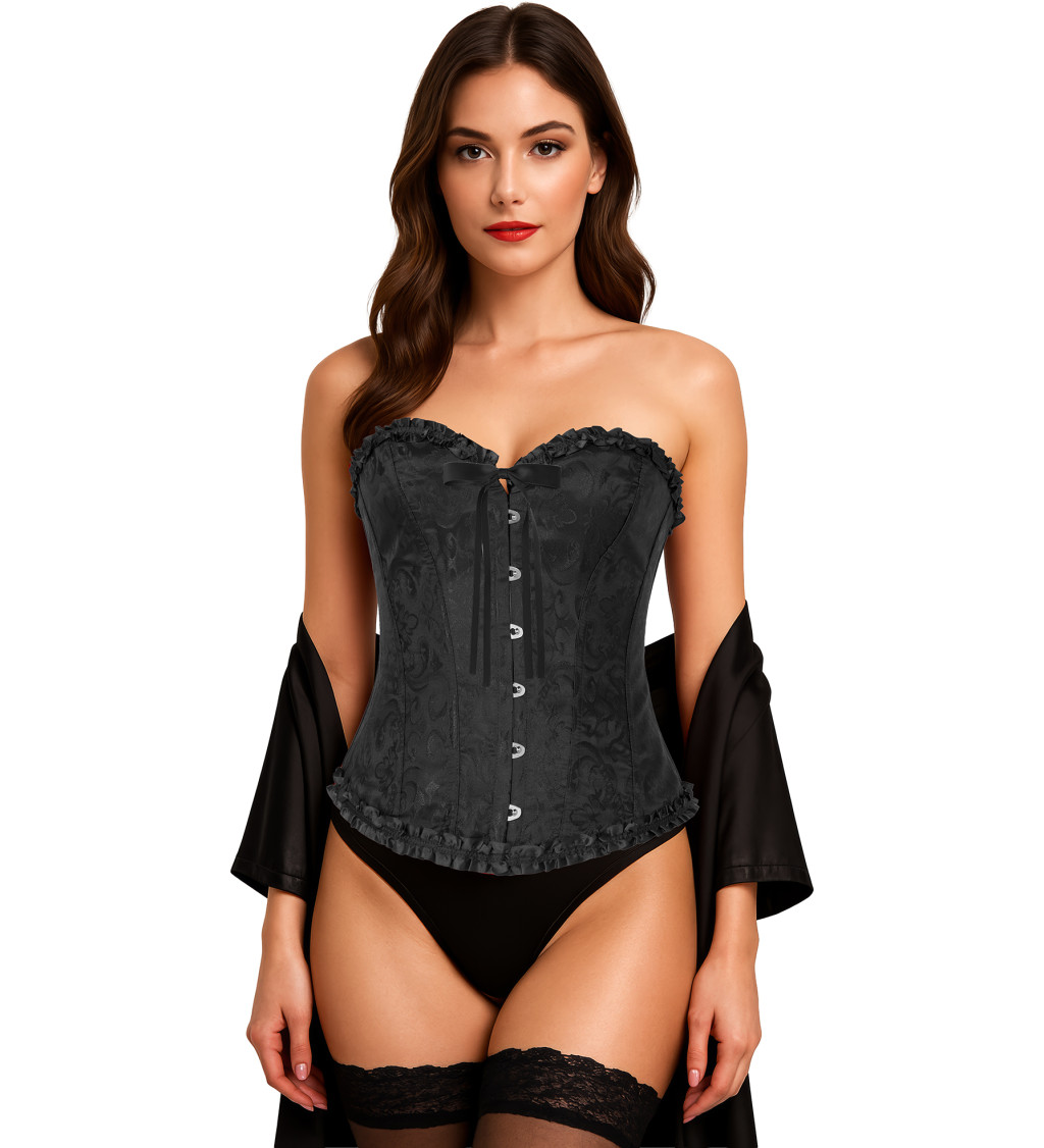 Korzet černý s krajkou