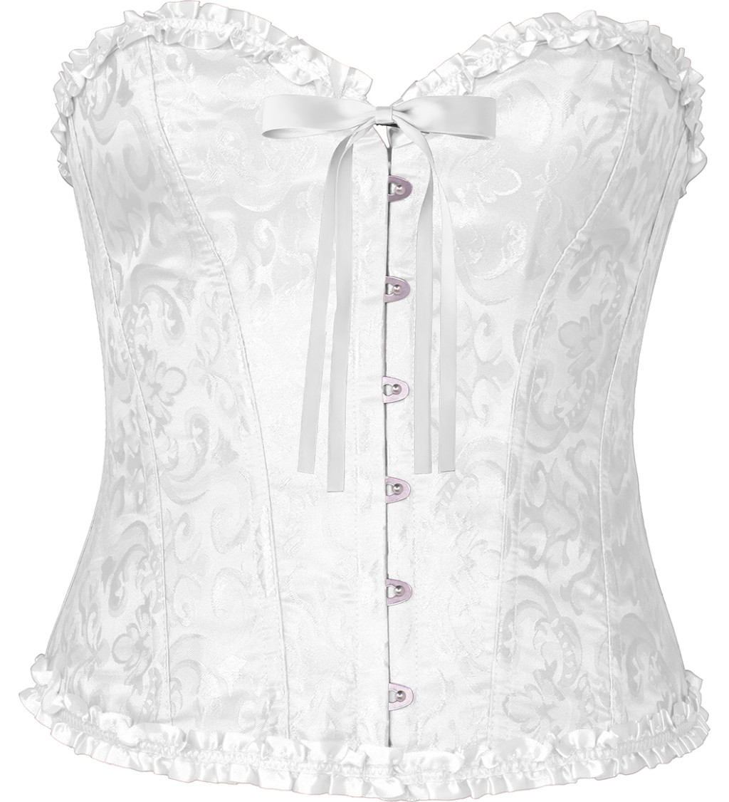 Korzet bílý s krajkou