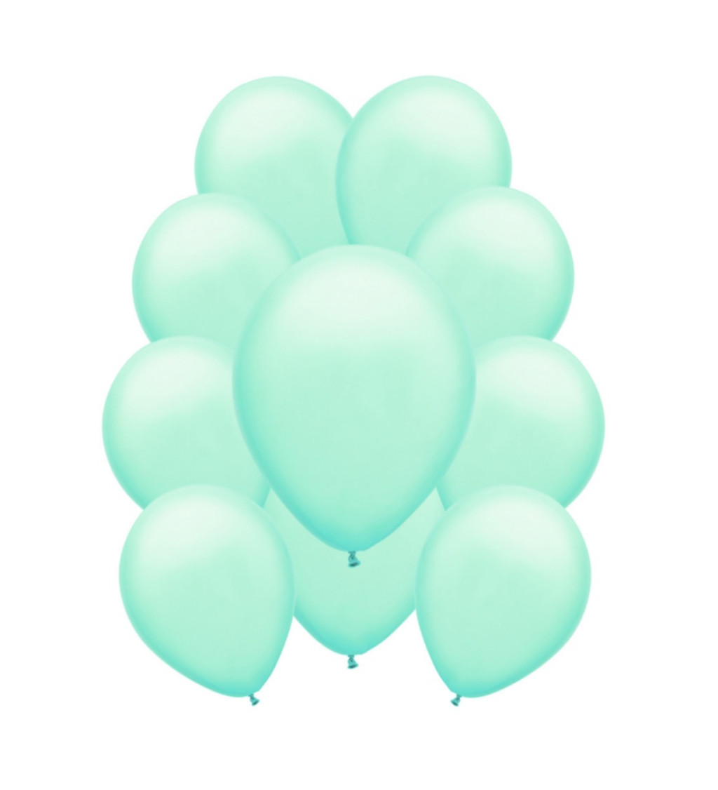 Latexové balónky pastelové - Baby zelené