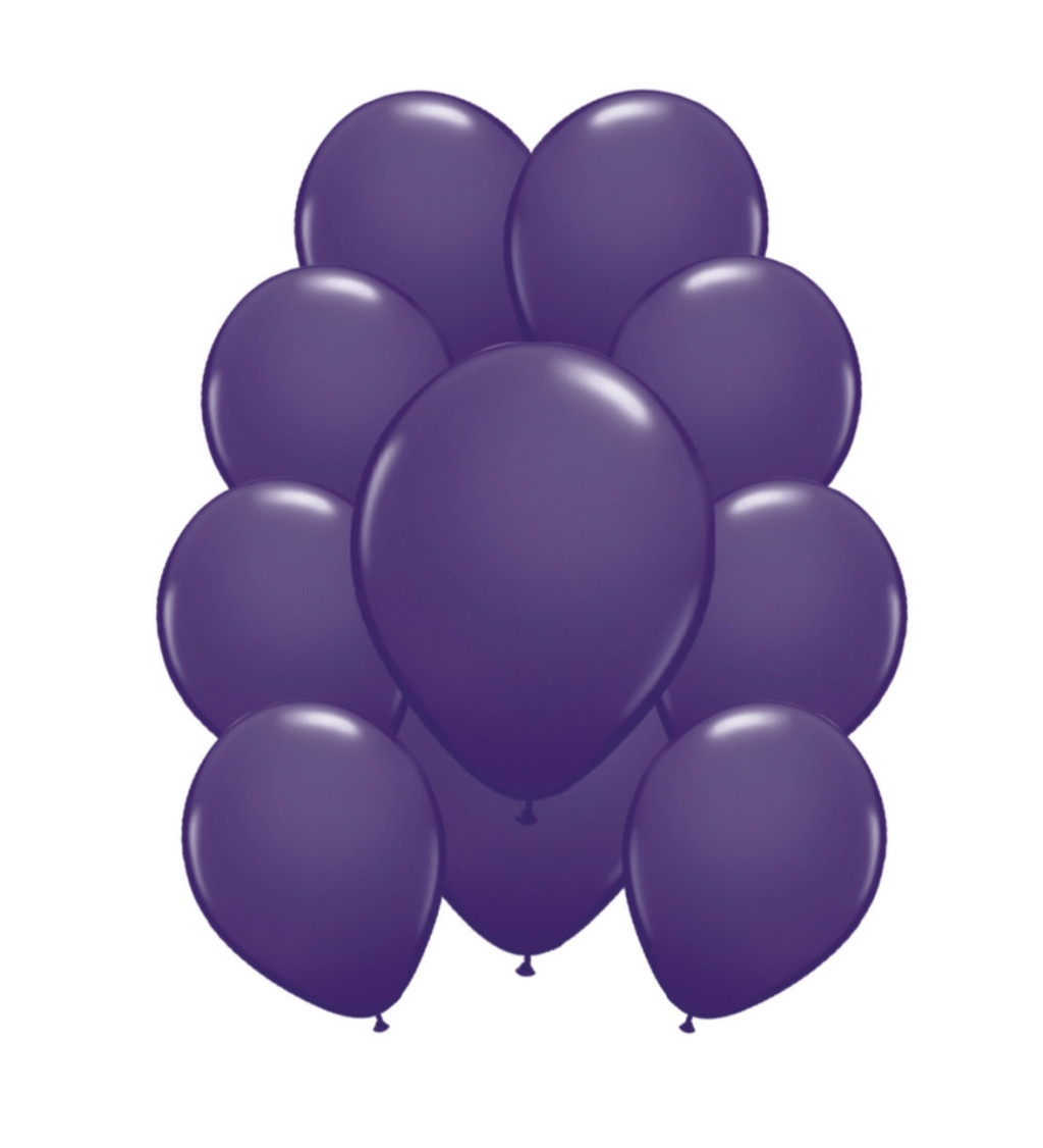 Latexové balónky metalické - Tmavě fialové