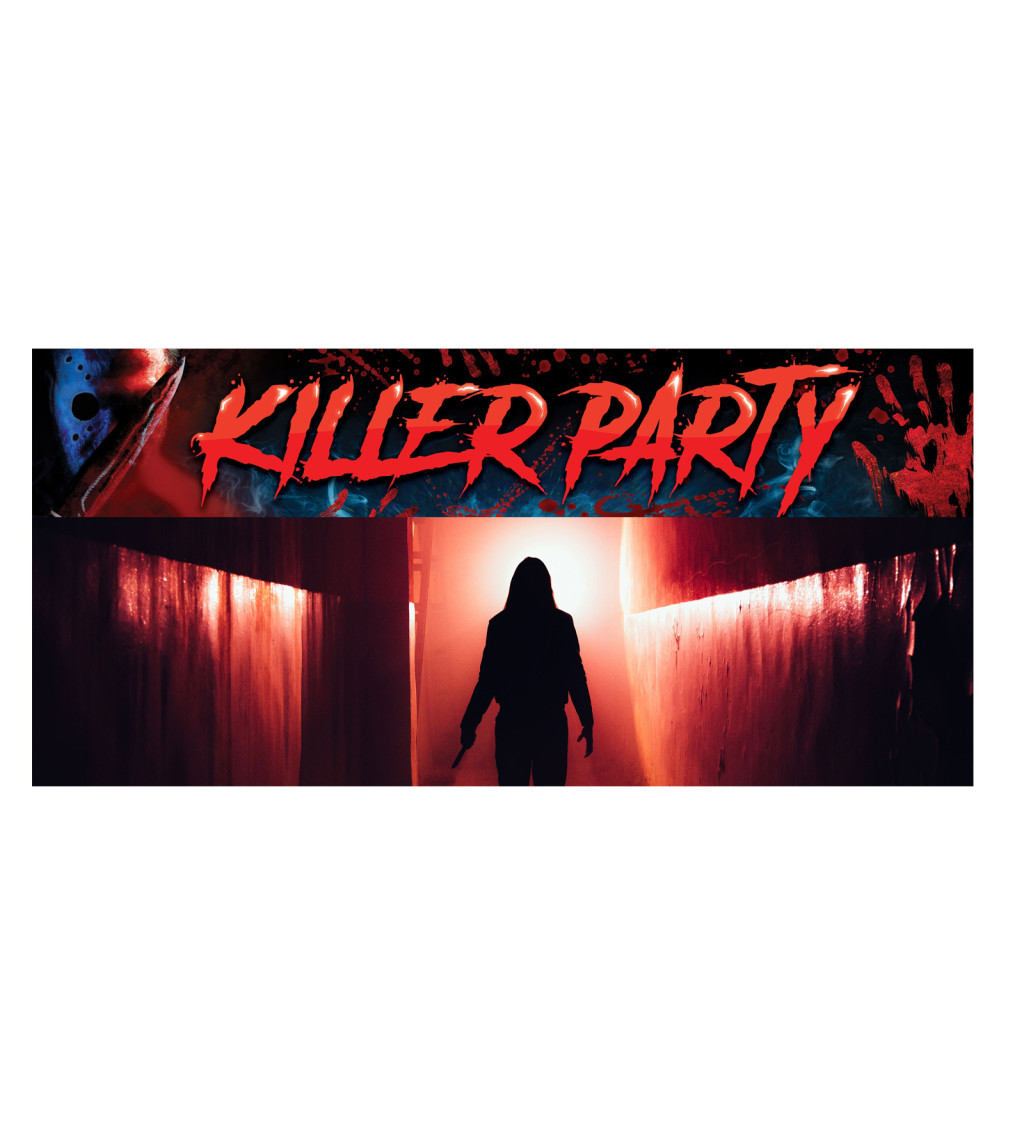 Banner Killer Party party dekorace