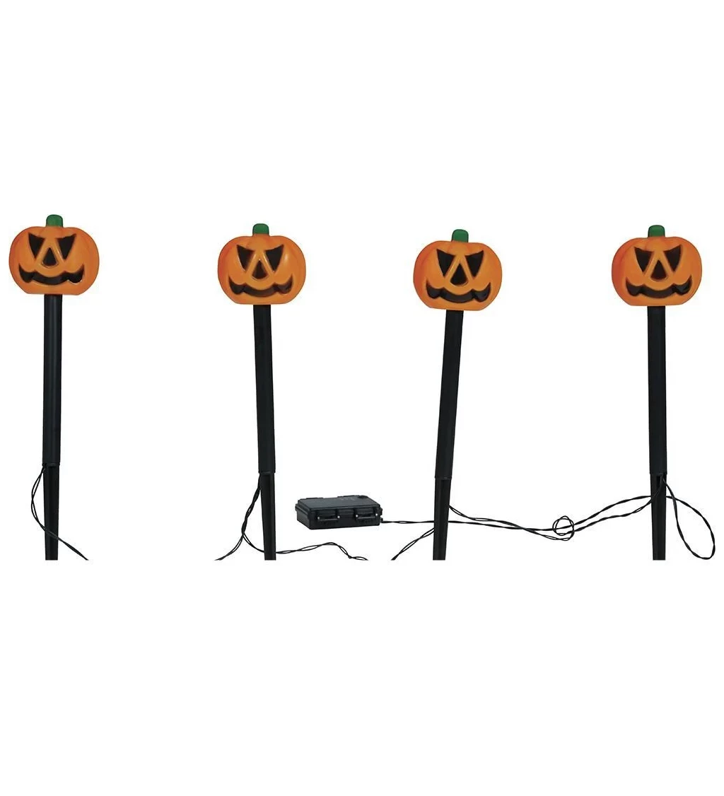 Zahradní dýňové lucerny 4 ks