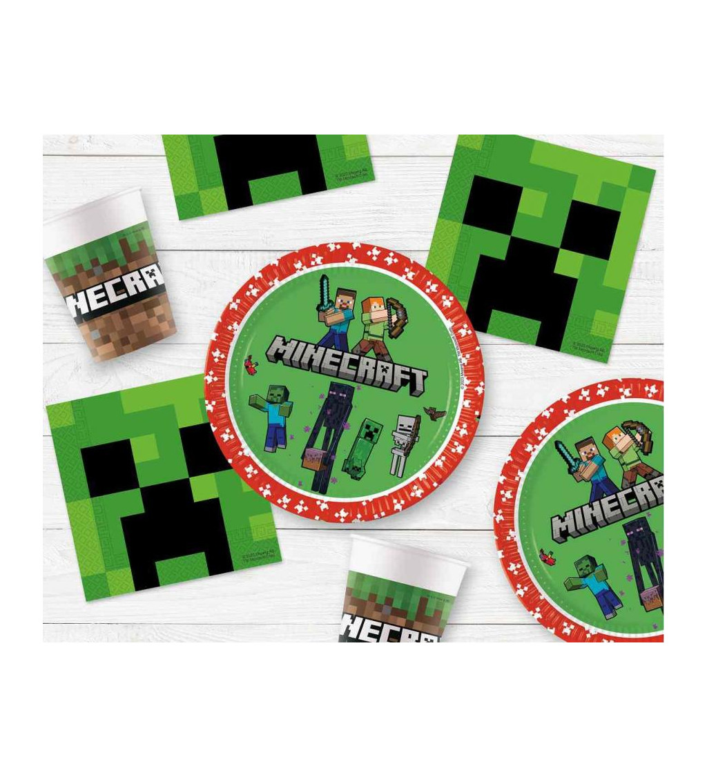 Papírové kelímky Minecraft 8 ks