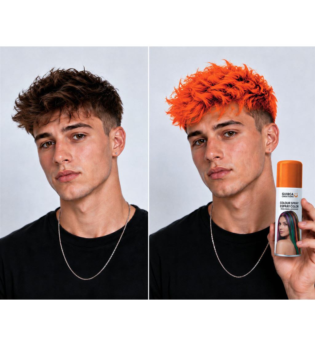 Sprej na vlasy v oranžové barvě – 125 ml