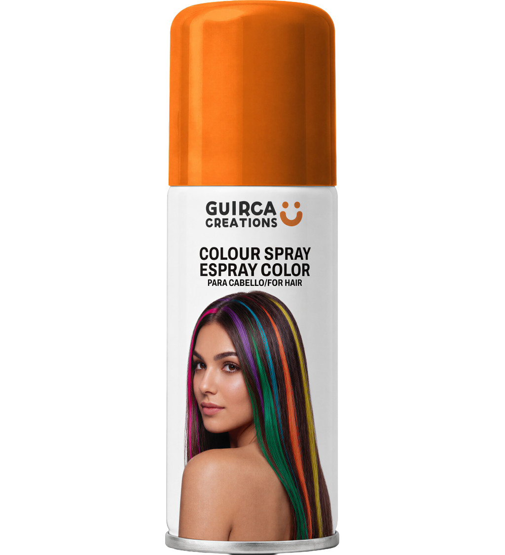 Sprej na vlasy v oranžové barvě – 125 ml