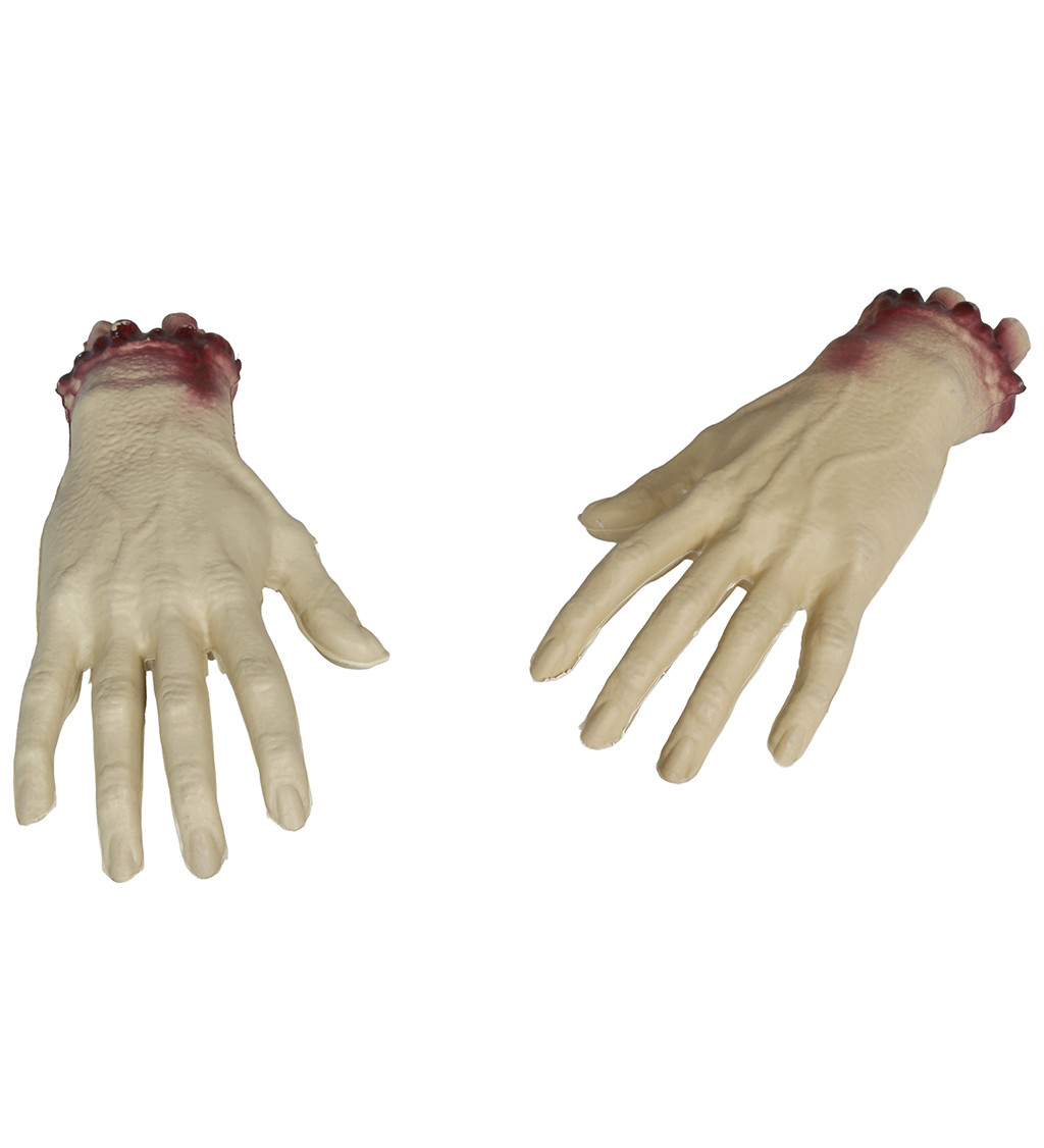 Realistická useknutá ruka na Halloween