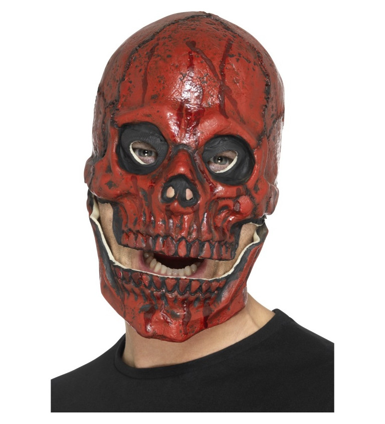 Maska halloween - Krvavá lebka