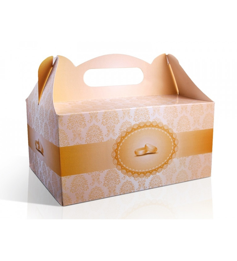 Dekorativní krabička na dortíky II - 10ks