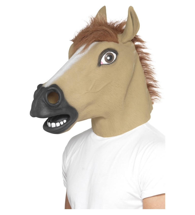 Maska Kůň - světle hnědá