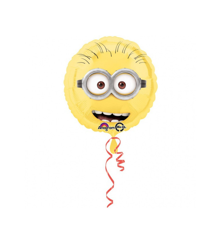 Kulatý fóliový balónek Mimoň