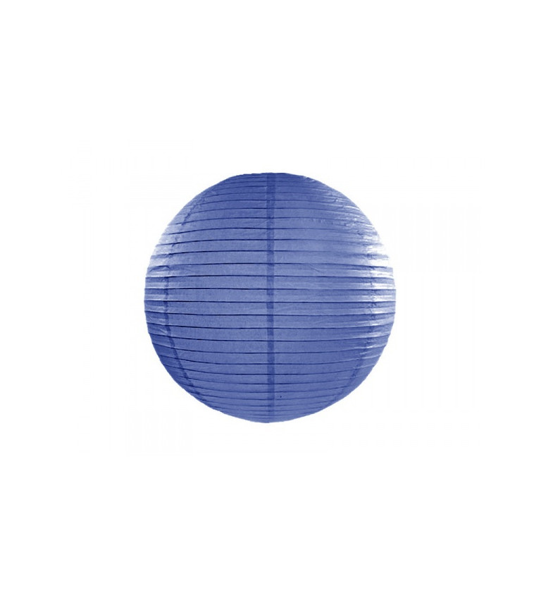 Papírový lampion II - modrý 35 cm