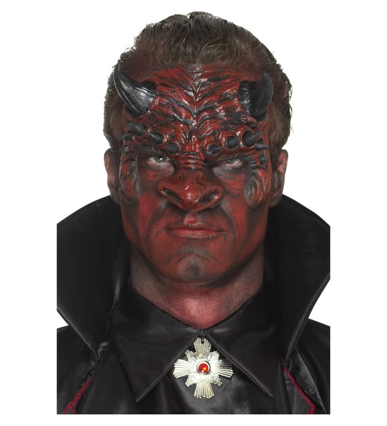 Halloween maska Ďábel - nalepovací