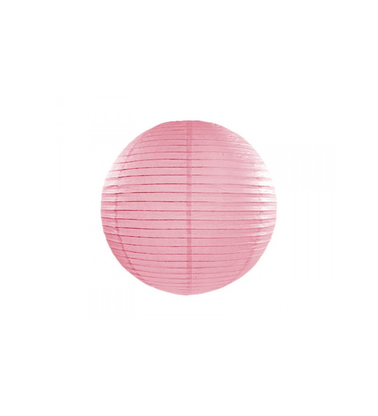 Papírový lampion II - růžový 45 cm