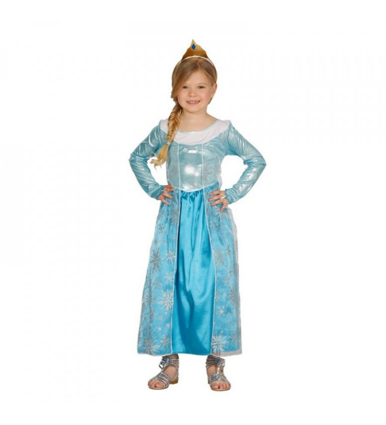 Dětský kostým "Princezna - modrá"