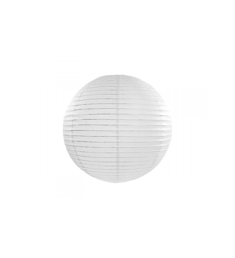 Papírový lampion II - bílý 55 cm