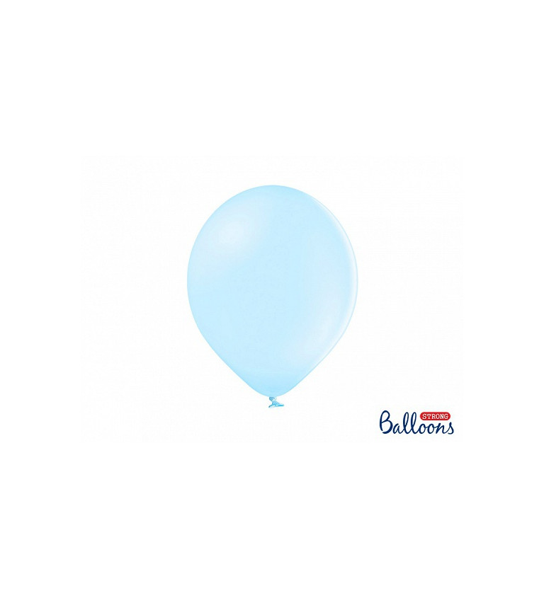 Balónek pastelový - světle modrý II - 10 ks