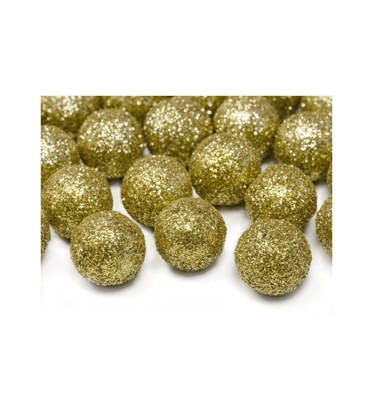 Dekorační zlaté kuličky - mini
