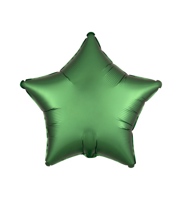 Fóliový balónek ve tvaru hvězdy - smaragdový