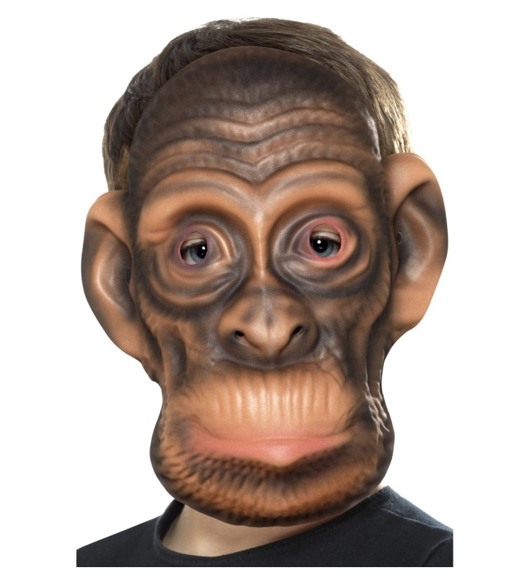 Plastická party maska Šimpanz
