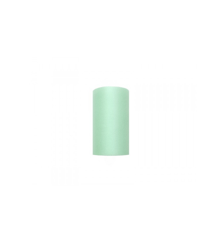 Dekorativní tyl - peprmintově zelený (8cm)