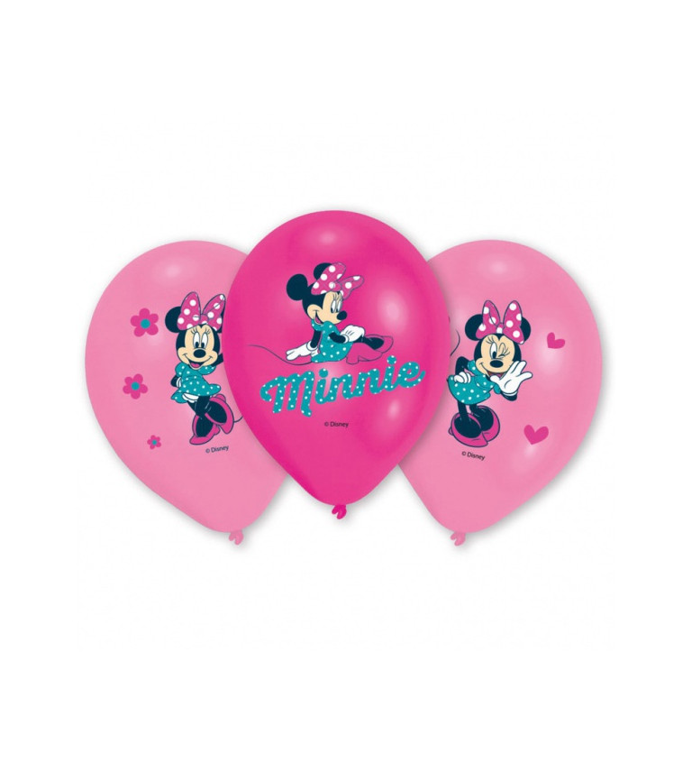 Balónek Minnie mouse sada