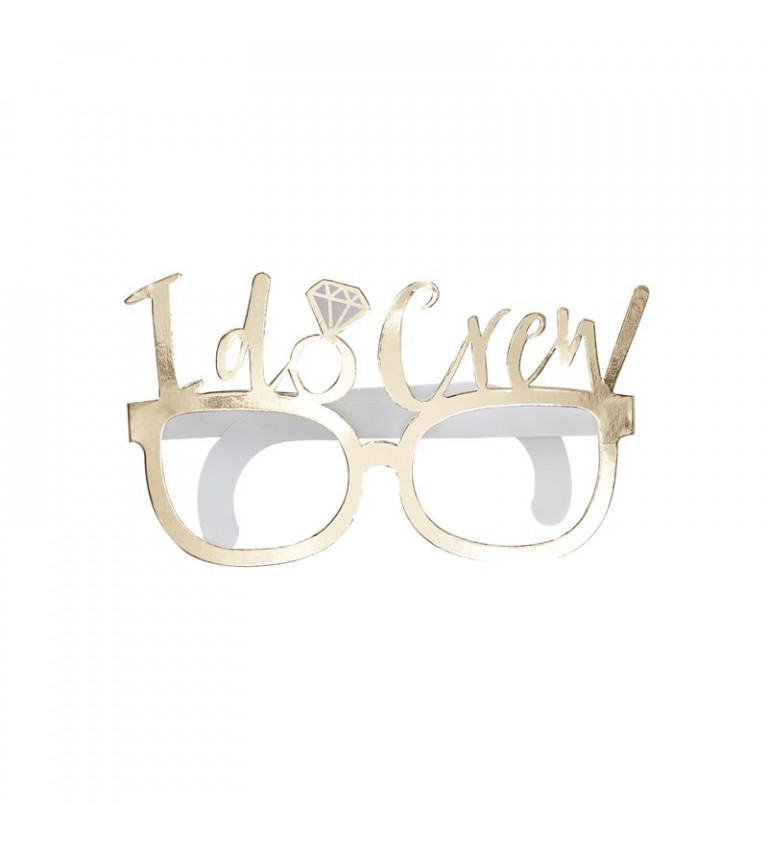Brýle I DO CREW zlaté 8 ks