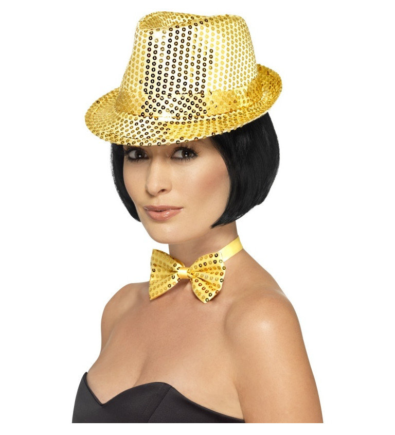Disco klobouček - zlatý