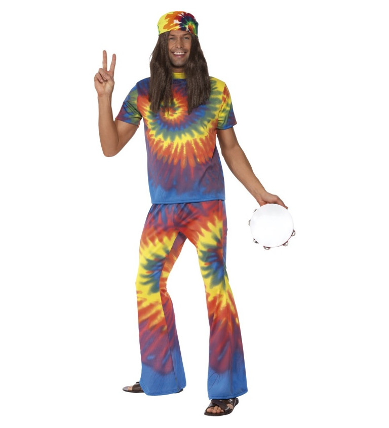Kostým "Hippie duhový - pánský"