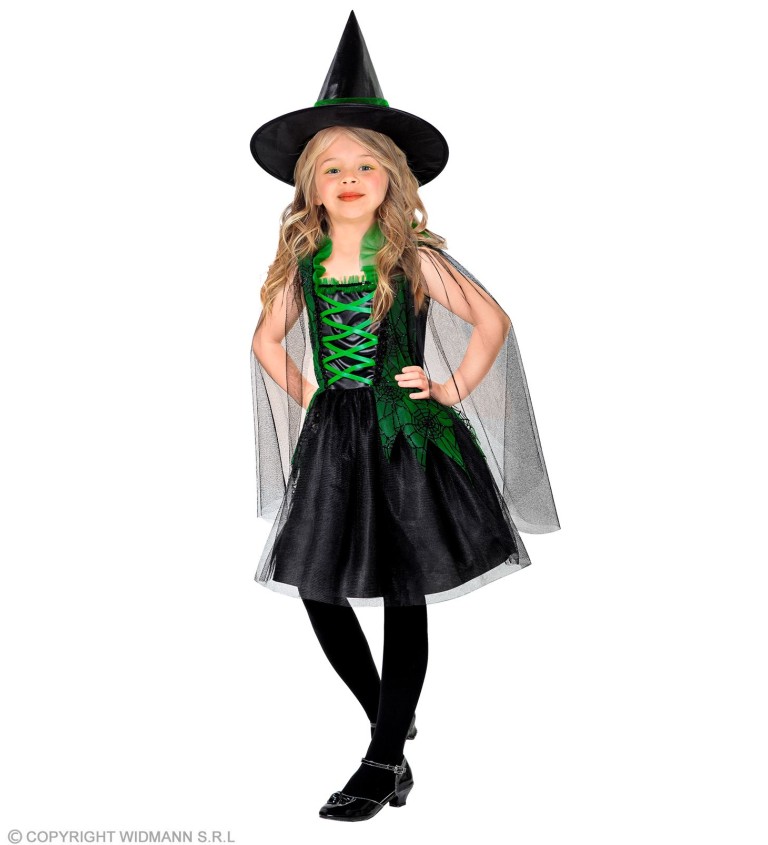 Dětský kostým "Čarodějka s pláštěm"