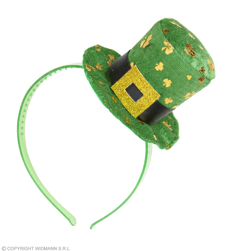 Mini klobouček na čelence "St. Patrick"