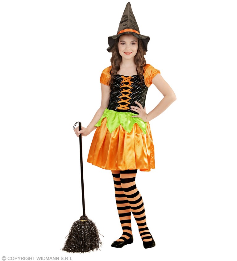 Dětský kostým "Halloweenská čarodějka"