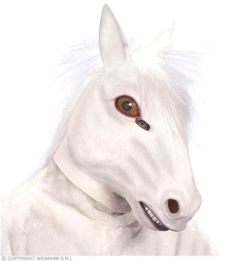 Maska Kůň - bílá